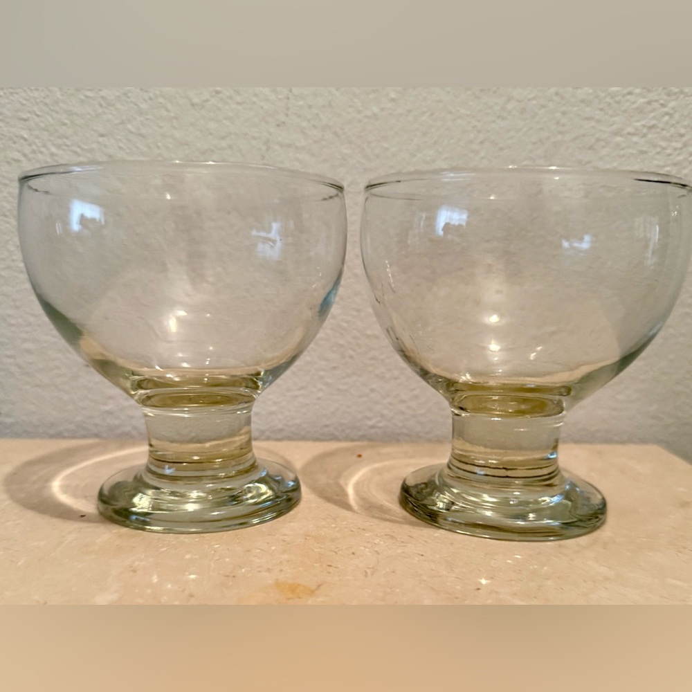 2 FIESTA by Homer Laughlin glasses.  4” Vintage